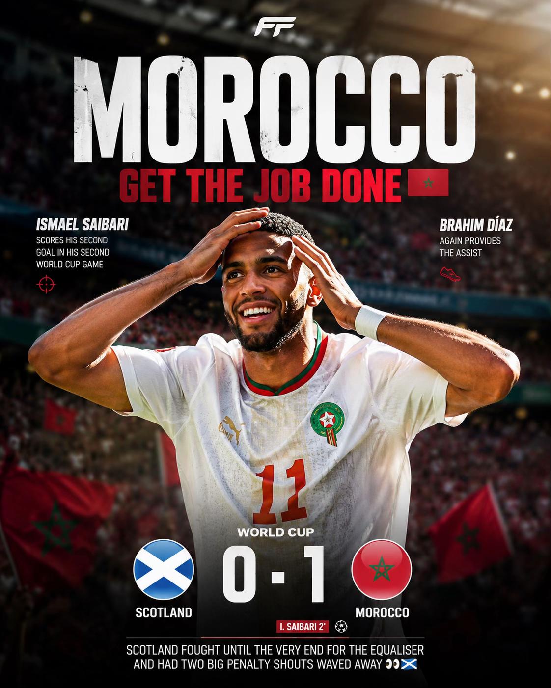 Saibari Goal Secures Crucial 1-0 Win for Morocco Over Scotland in World Cup Group C