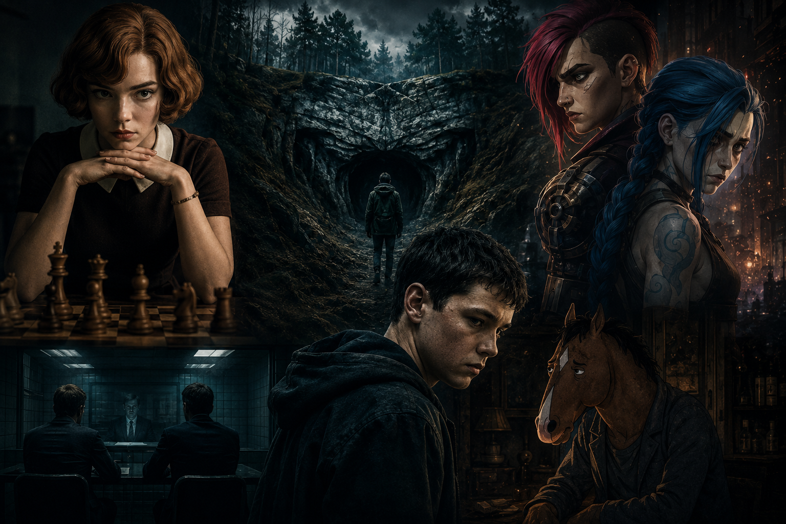 Dark, Adolescence, BoJack Horseman, The Queen's Gambit and Mindhunter lead the Netflix ranking